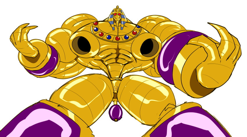 abs bandai_namco big_(disambiguation) digimon dragmon gaping gaping_nipples hi_res huge male male_only muscular muscular_male nipples pecs permanent pharaohmon