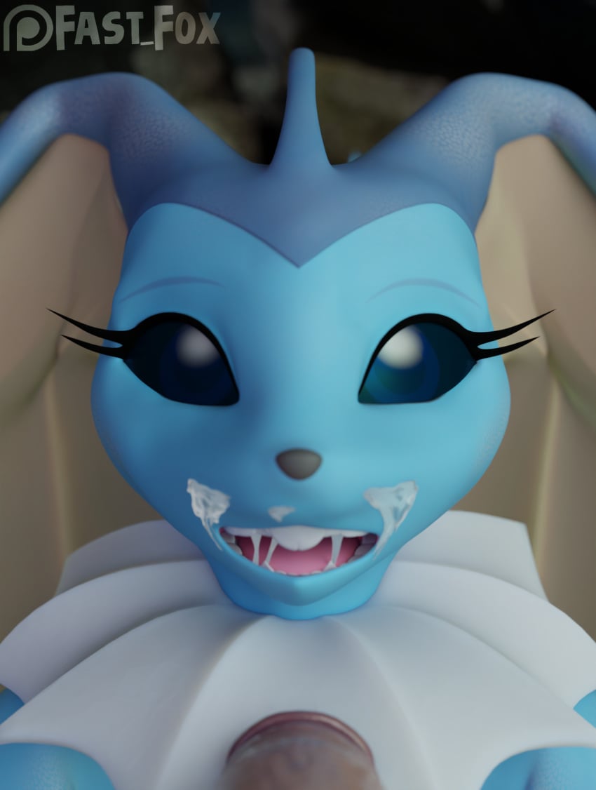 3d after_fellatio after_sex anthro anthro_only cum cum_in_mouth cum_on_face eeveelution furry furry_female furry_only looking_at_another looking_at_viewer looking_pleasured lopunny pokemon pokemon_(species) pokemon_fusion vaporeon vaporunny