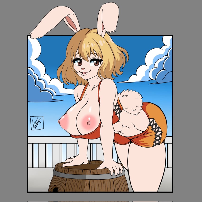 breasts carrot_(one_piece) female female_only furry linkarts13 one_piece tits_out twitter yellow_hair