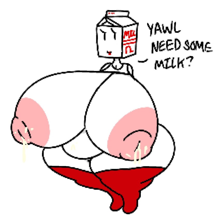 big_areola big_ass big_breasts big_butt big_nipples big_thighs inanimate inanimate_object large_ass large_breasts larger_female milk milk_carton theslashfive