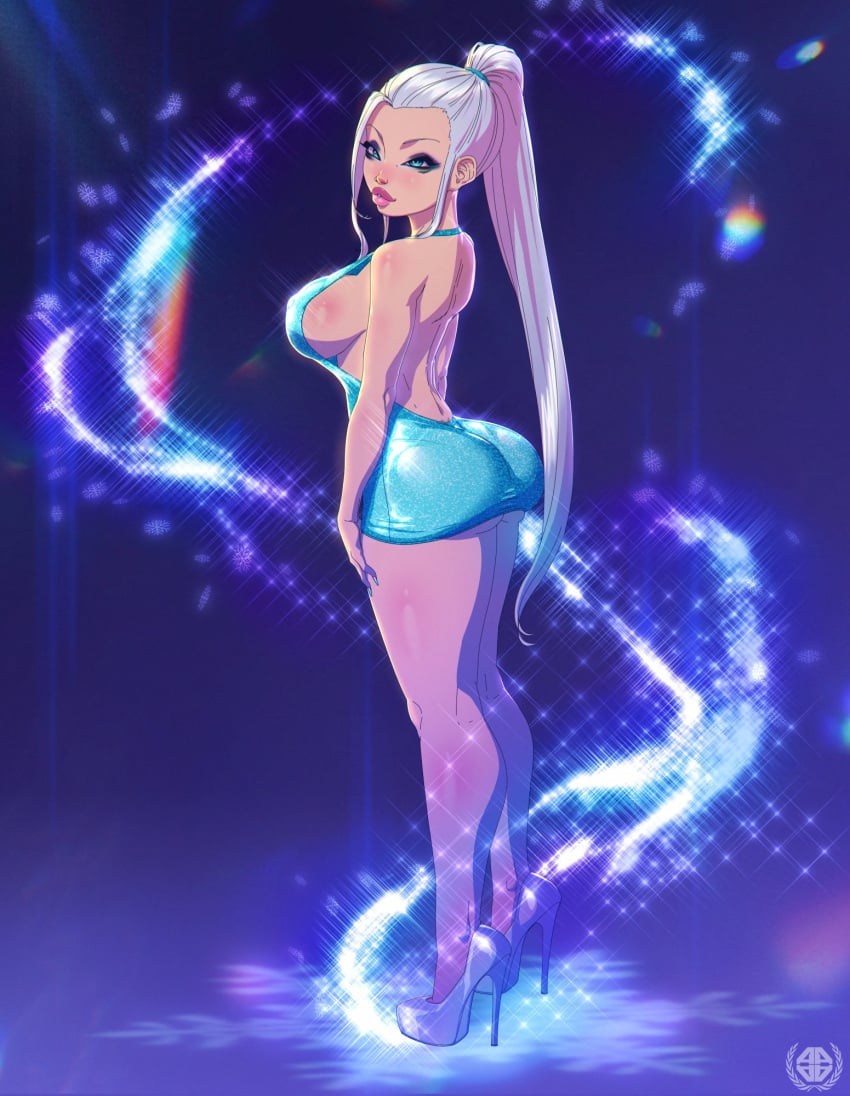 1girls amaurymangaka bimbo icy_(winx_club) platform_heels tagme white_hair winx_club