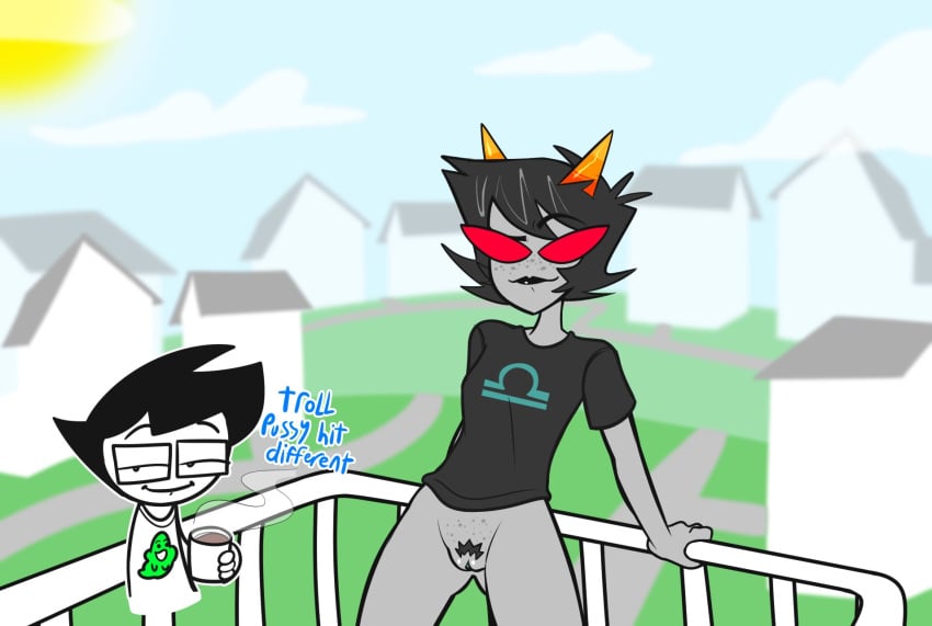 hattsworth homestuck john_egbert pussy tagme terezi_pyrope thehattsworth