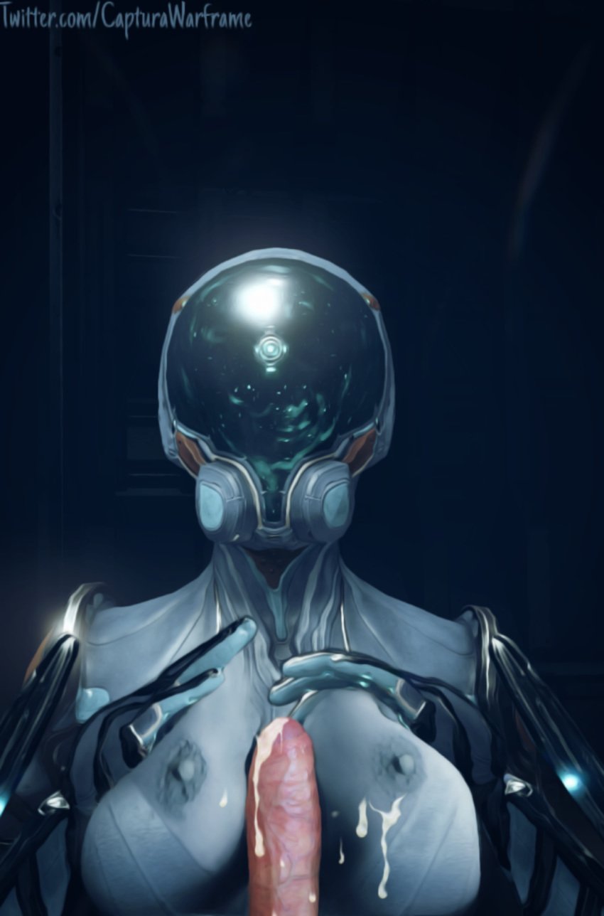 alien_girl big_breasts big_penis breast_press breasts cum cum_on_breasts mag_(warframe) outercourse paizuri penis suit video_games warframe warframe_captura_adventures warframetenno