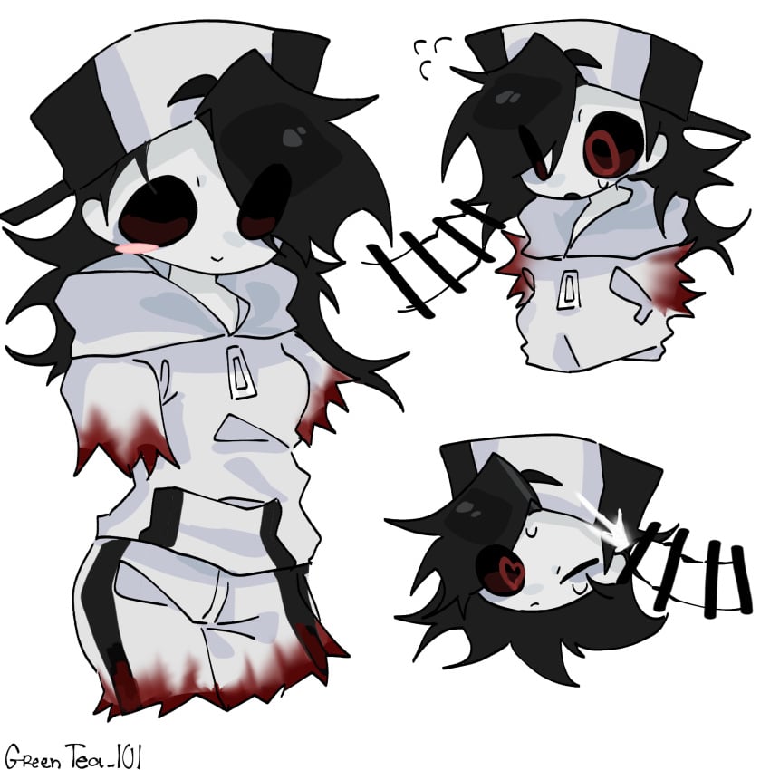 black_hair blood breasts creepypasta cum cum_on_face friday_night_funkin friday_night_funkin_lullaby genderswap genderswap_(mtf) gore greenteal0l hypnos_lullaby long_hair lost_silver no_arms no_eyes no_legs penis rule_63 sweat