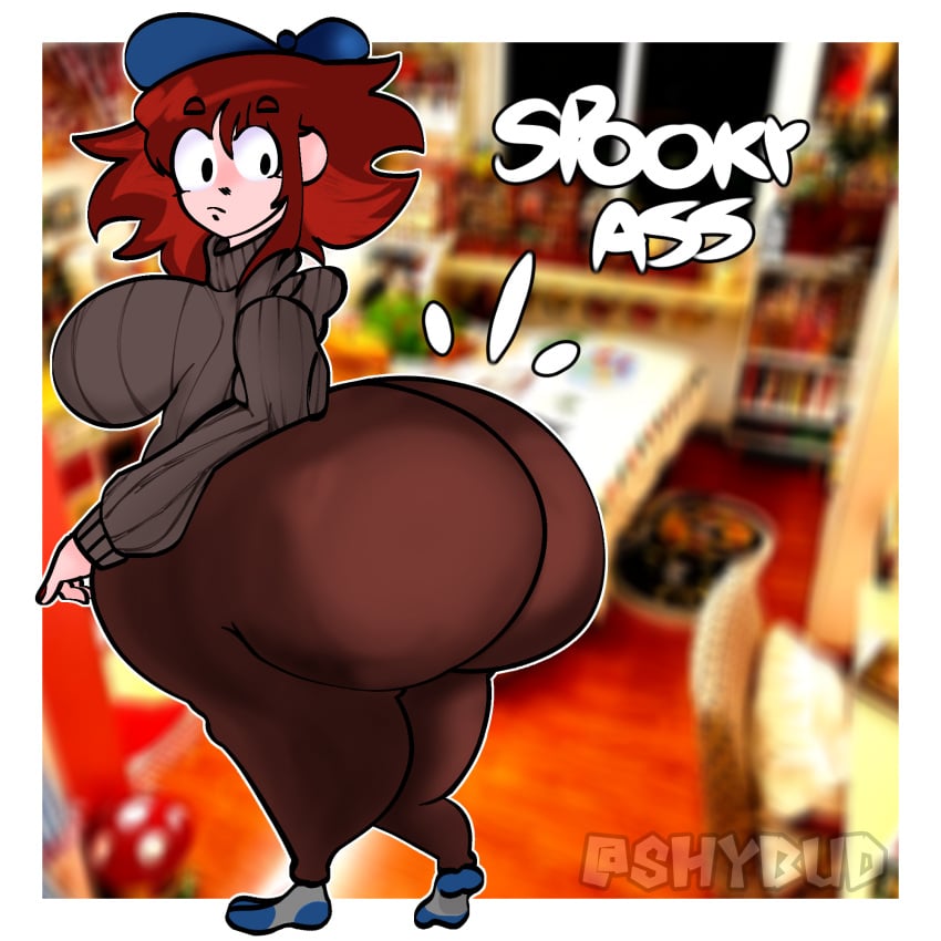 1girls artist_name ass ass_bigger_than_head bad_anatomy big_ass big_breasts big_butt brown_hair bubble_ass bubble_butt deviantart feet female female_only fnf_mods friday_night_funkin friday_night_funkin_mod huge_ass huge_breasts huge_butt huge_thighs looking_at_viewer massacre_girlfriend_(friday_night_funkin) millie_(mistful_crimson_morning) shybud socks watermark