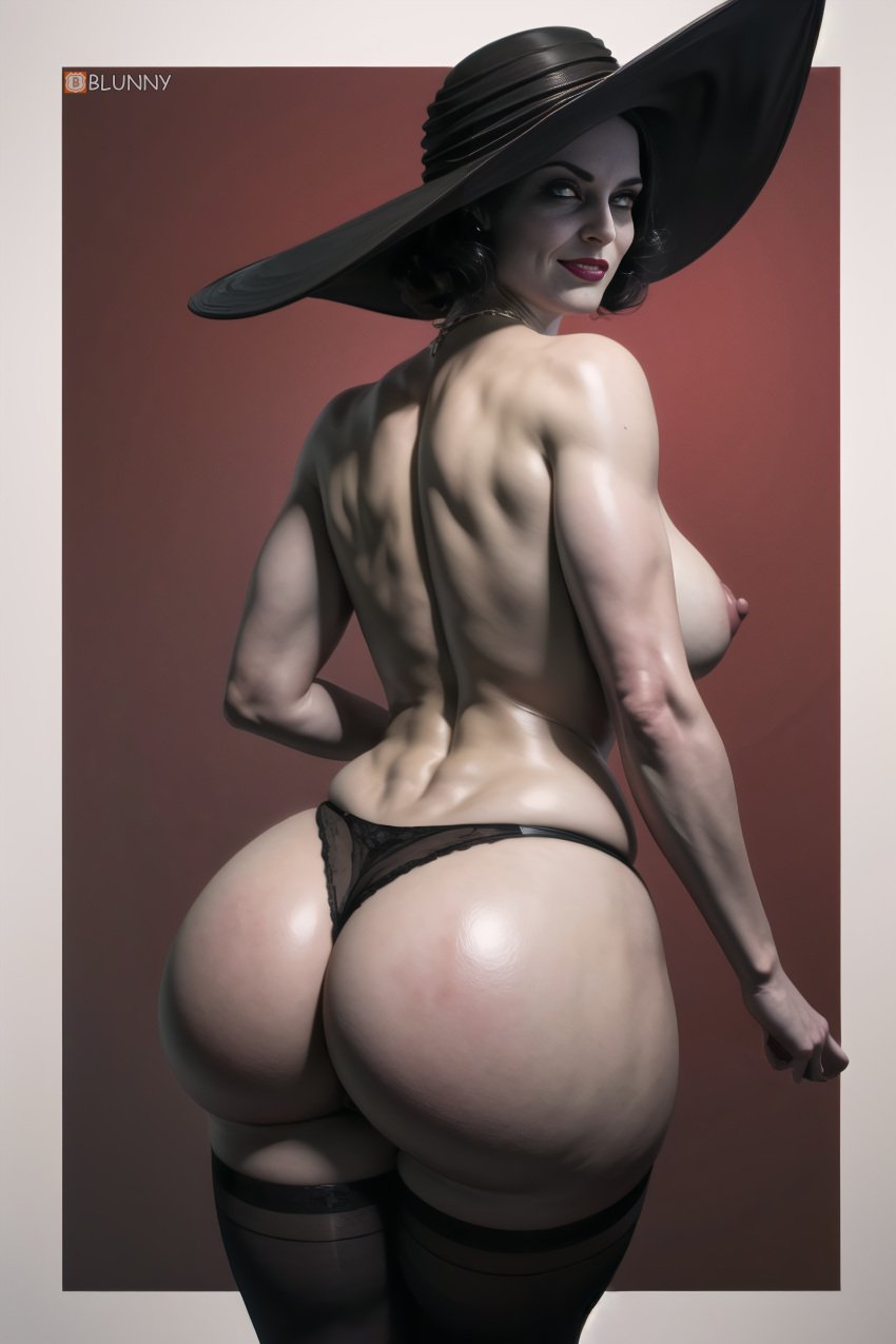 1female 1girls 3d ai_generated alcina_dimitrescu ass back_view big_ass big_butt black_hair black_panties blunny breasts capcom cellulite curvaceous curvy curvy_figure dark_hair fat_ass female female_only from_behind huge_ass huge_butt large_ass large_breasts milf mother pale-skinned_female pale_skin panties resident_evil resident_evil_8:_village solo stable_diffusion standing villain villainess voluptuous voluptuous_female waist wide_hips wide_thighs