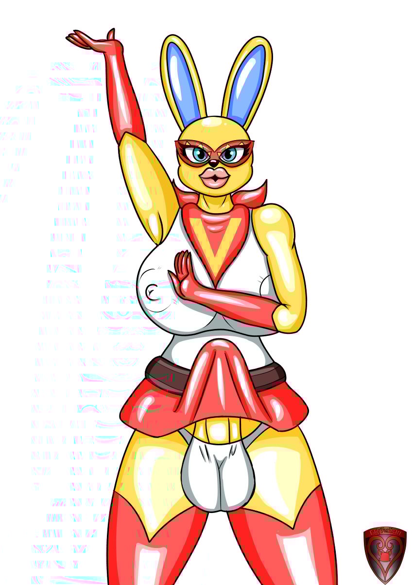 absurd_res alpha_channel animal_crossing anthro big_breasts bottomwear breasts clothing erect_nipples erection erection_under_clothing erection_under_skirt futanari gloves gynomorph handwear hi_res intersex ladyfoxheart lagomorph latex latex_clothing latex_gloves latex_handwear leporid lips mammal mask miniskirt mira_(animal_crossing) nintendo nipple_outline nipples panties rabbit sailor_moon_(series) sailor_venus skirt solo superhero tenting thick_lips underwear wearing_mask
