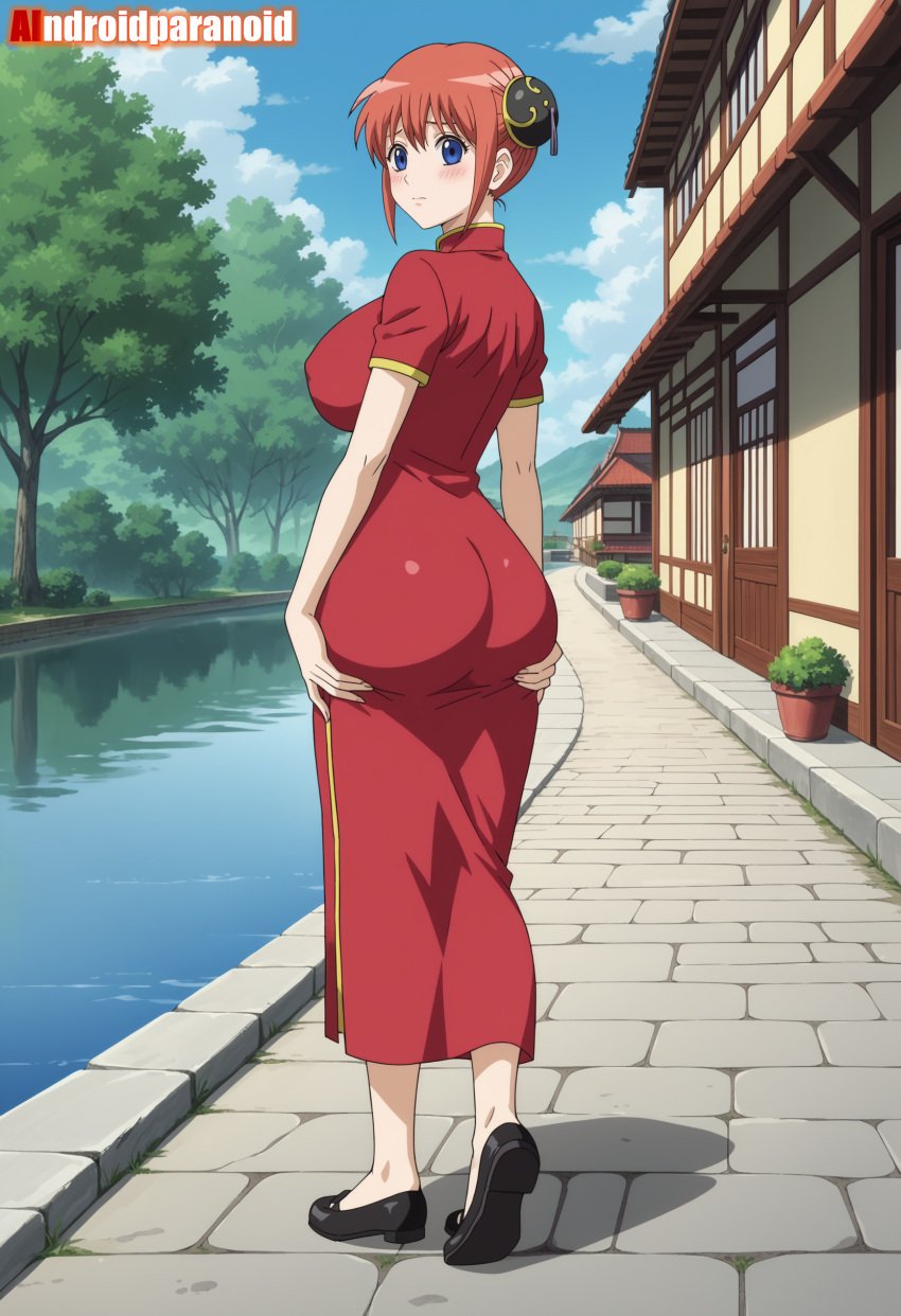 1girls ai_generated aindroidparanoid ass ass big_ass big_breasts big_butt breasts busty china_dress chinese_clothes curvy cute fat_ass female female_only gintama hair hi_res hips huge_ass huge_breasts human kagura_(gintama) large_ass large_breasts legs narrow_waist slim_waist squeezing_butt stable_diffusion tagme thick_ass thick_thighs voluptuous waist wide_hips