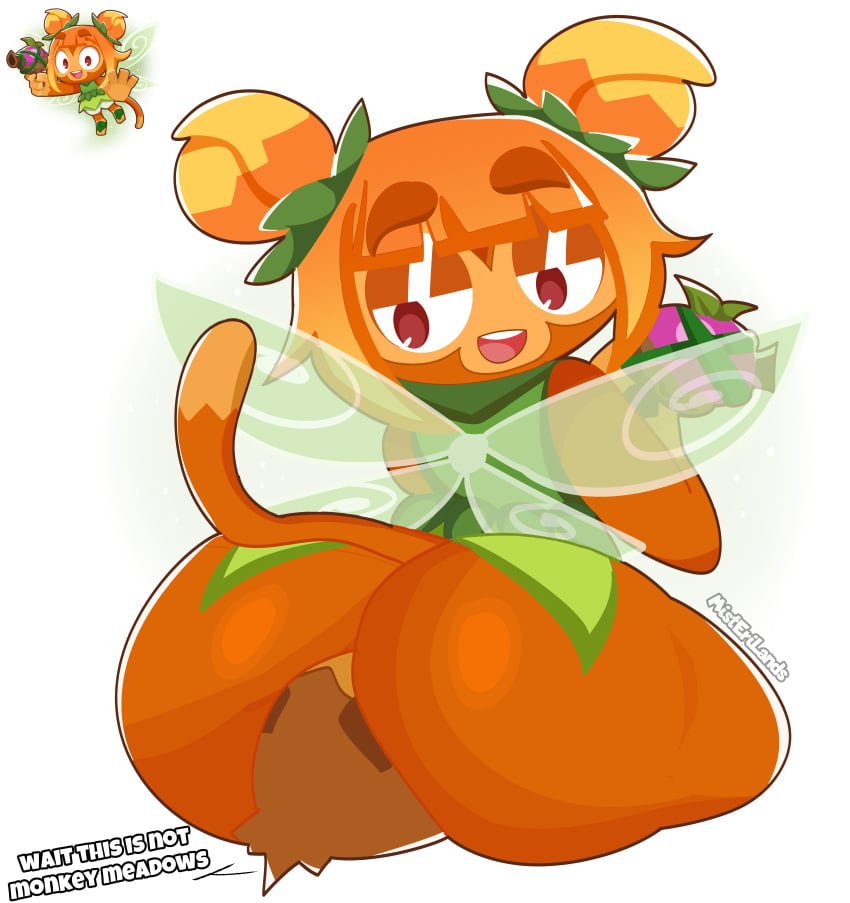 1girls 2d 2d_(artwork) anthro ass ass_focus big_ass big_butt bloons_td_6 bloons_tower_defense bubble_butt clothing dart_monkey english_text facesitting fairy fairy_wings fat_ass female female_focus furry huge_ass huge_butt large_ass misterilands monkey monkey_girl orange_fur orange_hair rear_view rosalia_(bloons_tower_defense) tail thick_ass thick_thighs twintails wide_hips wings