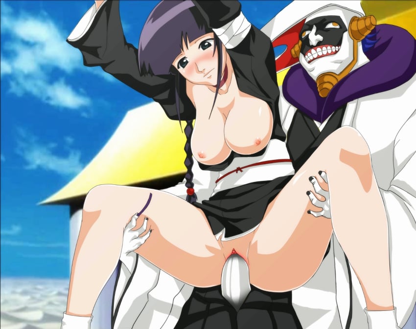 bleach cute father_and_daughter happy happy_sex kurotsuchi_mayuri kurotsuchi_nemu love mayuri_kurotsuchi penis pussy standing_sex