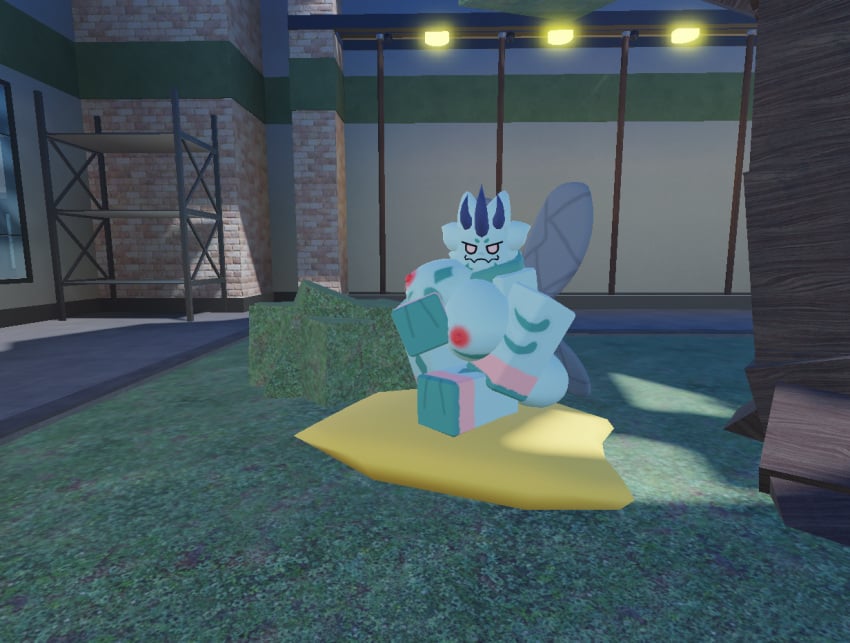 1girls 3d ass big_ass big_breasts breasts female female_focus female_only figs_(kaiju_paradise) furry garden green_fur green_skin insect_girl kaiju_paradise looking_at_viewer pillow roblox roblox_game self_upload sitting sitting_down tagme tree uwu_cat_(artist) wings