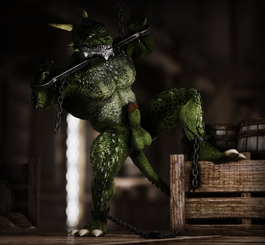 absurd_res anthro argonian bethesda_softworks bondage bound bridle duo erect_while_spanked gag gay hi_res humiliation male mrsmidgen petplay ponyplay reins riding roleplay scalie skyrim spanking submissive the_elder_scrolls video_games