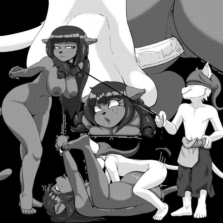1:1 1boy 1boy1girl 1girls 2024 5_fingers 5_toes absurd_res adult_on_young age_difference ankama anthro anthro_on_anthro anthro_penetrated anthro_penetrating anthro_penetrating_anthro anus areola balls bandana barefoot bent_leg big_areola big_breasts biped black_background bondage bottomwear bound breasts callmewritefag cheek_tuft close-up clothed clothing collar collar_only comic covered_eyes cuff_(restraint) dark_areola dark_body dark_ears dark_fur dark_hair dark_nipples dark_nose dark_tail digital_drawing_(artwork) digital_media_(artwork) dofus domestic_cat dominant dominant_anthro dominant_male dominant_young duo ear_tuft ecaflip extended_arm eyebrows eyelashes facial_tuft feet felid feline felis female female_on_bottom female_penetrated femsub fingers freckled_breasts freckles freckles_on_face from_front_position fur fur_tuft genitals glistening glistening_eyes glistening_tongue greyscale hair hand_on_hip hand_on_own_hip handcuffed handcuffs hands_behind_back head_turned hi_res humanoid_genitalia humanoid_hands humanoid_penis intraspecies kerchief larger_female larger_penetrated leaning leaning_forward leash leashed_collar light_body light_fur light_hair looking_at_another looking_at_partner looking_pleasured lying male male/female male_on_top male_penetrating male_penetrating_female maledom mammal mating_press metal_cuffs miranda_(wakfu) monochrome motion_lines motion_outline mouth_closed narrowed_eyes nipples nude nude_anthro nude_female older_female older_penetrated on_back on_bottom on_top open_mouth pants penetration penile penile_penetration penis penis_in_pussy plantigrade prick_ears pussy raised_heel restraints screentone sex sex_slave shadow short_hair simple_background size_difference slave small_dom_big_sub smaller_male smile smiling_at_another smiling_at_partner smirk smirking_at_another smirking_at_partner snout soles standing straight straight_sex submissive submissive_anthro submissive_female tail thick_eyelashes thick_thighs toes tongue tongue_out topless topless_anthro topless_male tuft twintails vaginal_penetration wakfu wide_eyed young younger_dom_older_sub younger_male