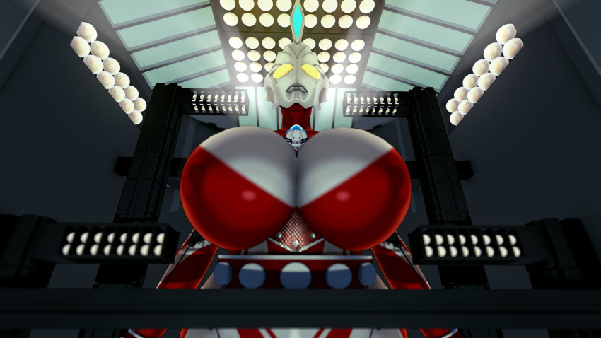 3d galactic_art large_breasts original original_character robot robot_girl robot_humanoid ultraman_(franchise) ultrawoman