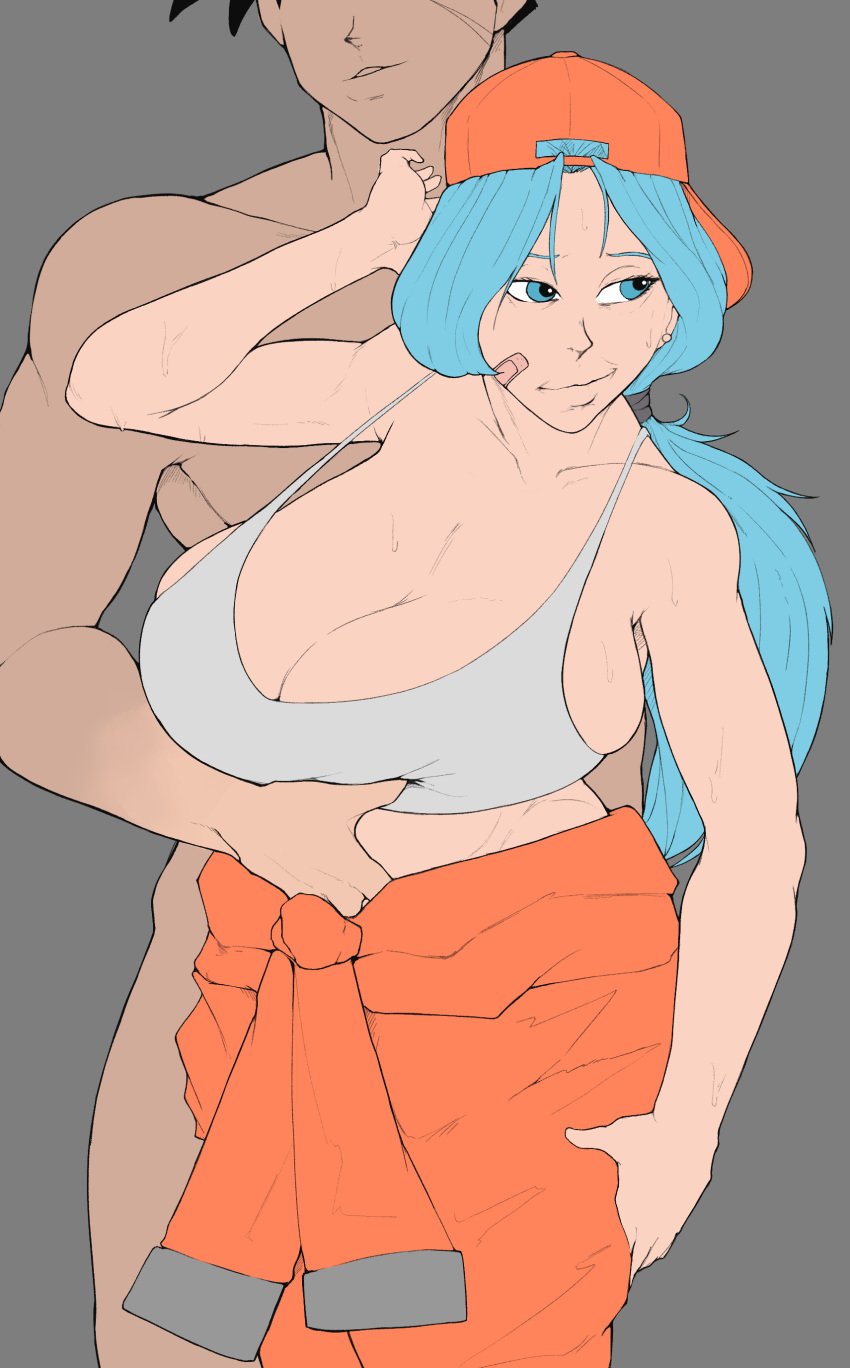 bulma_briefs dragon_ball dragon_ball_z female future_bulma future_gohan human male smoxul son_gohan tagme