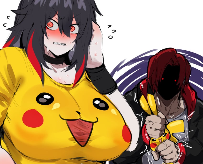 big_breasts game_freak heart_(kurenaiz) k_(kurenaiz) kurenaiz1 nintendo pikachu pokemon shirt t-shirt