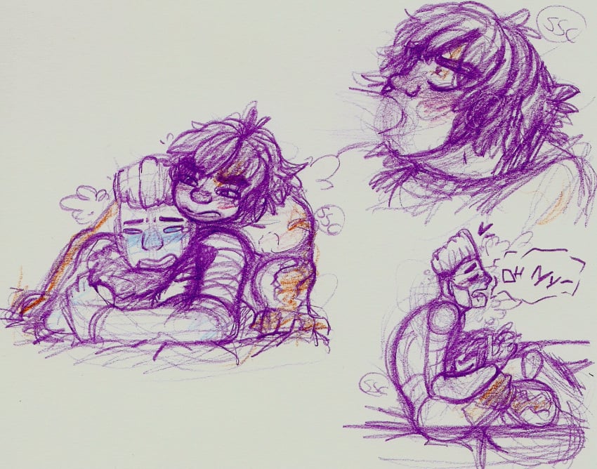 2boys cole_(ninjago) doodle fellatio gay lego ninjago oral purple robot sex shimo_shady_cranberry sketch sketch_page suck sucking yaoi zane_(ninjago)