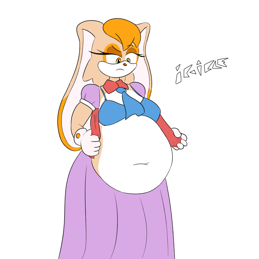 1girls animated animated animation anthro belly belly_overhang bra breasts bunny dress fat female female_focus female_only furry ic-icle lagomorph lagomorph_humanoid large_breasts milf mother mother orange_hair overweight overweight_female rabbit sega sonic_(series) sonic_the_hedgehog_(series) stomach struggling struggling_to_fit thick_thighs thighs vanilla_the_rabbit yellow_eyes