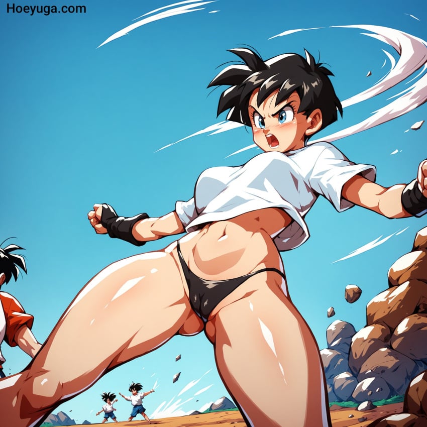 ai_generated anime camel_toe cameltoe dragon_ball dragon_ball_super dragon_ball_z female girl hoeyuga jorenran videl wide_hips