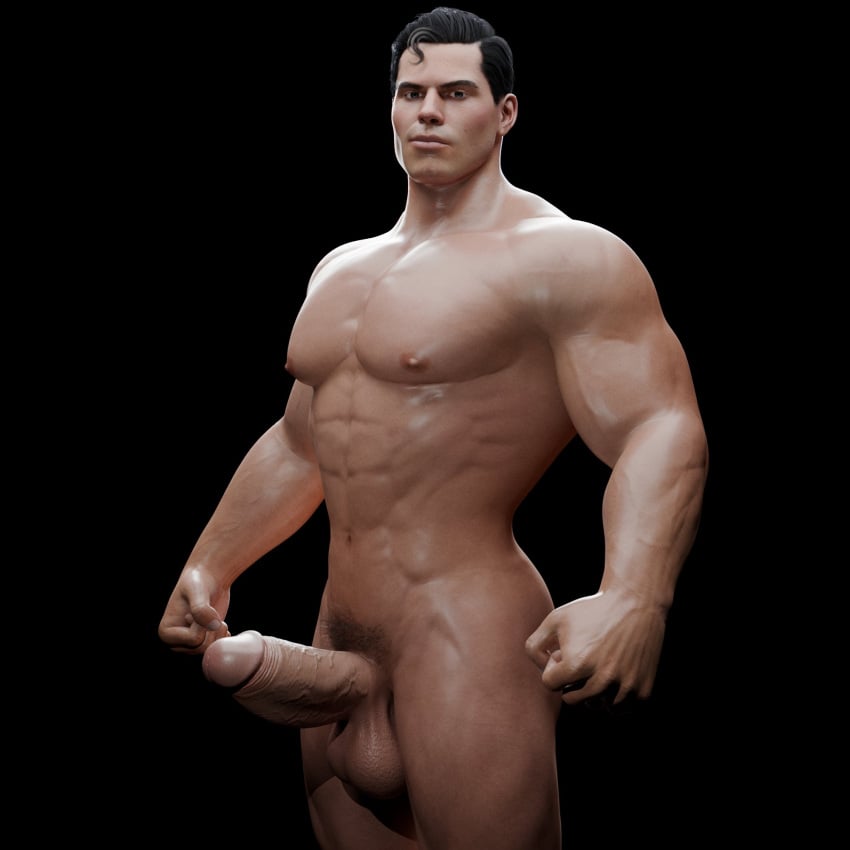 abs big_balls big_penis clark_kent dc dc_comics kal-el kryptonian muscles muscular_male nude nude_male solo_male suicide_squad suicide_squad:_kill_the_justice_league superman superman_(series)