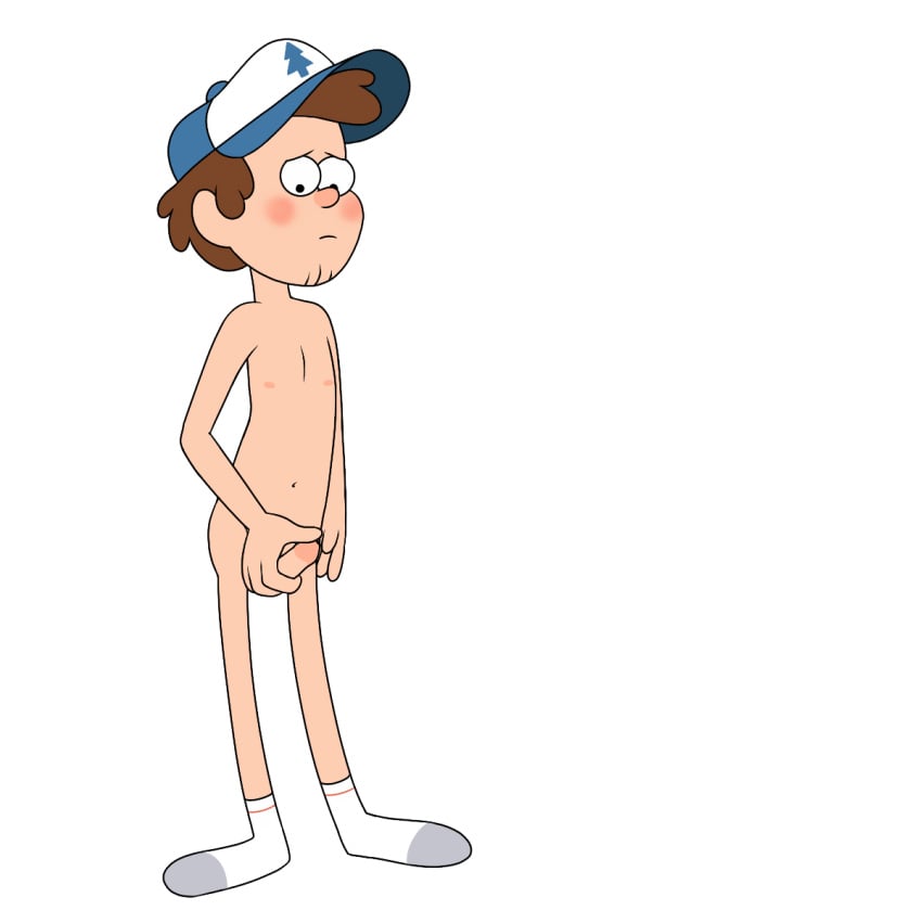 1boy 1male accurate_art_style aged_up blush brown_hair cartoony closed_mouth color colored curly_hair cute cute_male digital_drawing_(artwork) digital_media_(artwork) dipper_pines flat_colors grabbing_own_penis grabbing_penis gravity_falls hairless_penis hand_on_penis hat jerking jerking_off jerkingoff looking_at_penis looking_down male male_masturbation male_nipples male_only masturbating masturbation not_ai_generated open_eyes penis penis_grab pink_nipples pink_penis pleasure pleasure_face short_hair slender_body slim socks socks_on standing stubble uncensored uncensored_penis