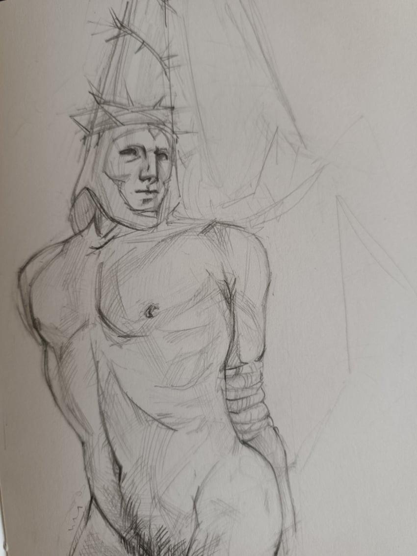 blasphemous male male_only mask masked_male penitent_one sketch