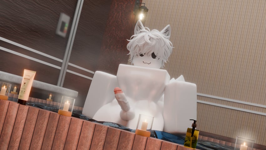 1boy 3d catboy dick furry nykosucks roblox roblox_avatar robloxian sauna tagme tagme_(artist)