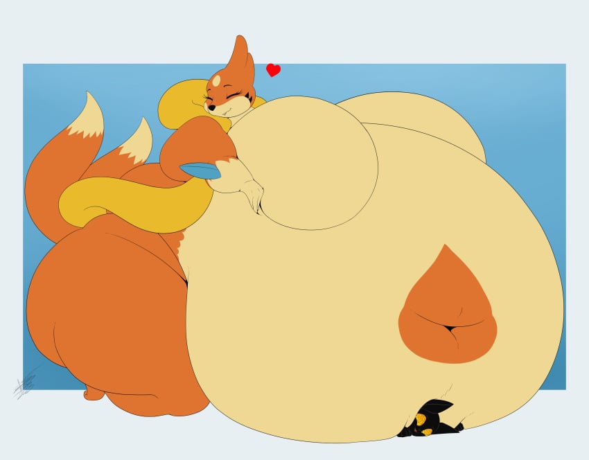 big_breasts breasts chonkmancer floatzel huge_breasts hyper hyper_belly overweight pokemon thick_thighs wide_hips