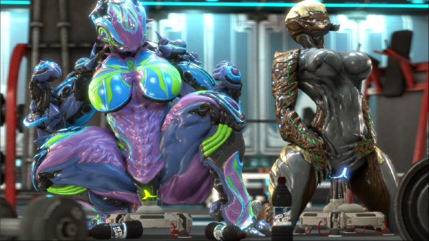 3d alien animal_genitalia animal_penis ash_(warframe) bioluminescence dildo female game_(disambiguation) glowing gym hildryn_(warframe) machine penis pussy robot rule_63 sex_toy toy vaginal_penetration video_games warframe white-crow