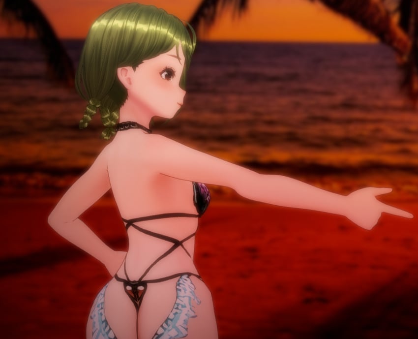 1girls 3d anime_style ass beach big_ass big_butt black_swimsuit brown_eyes collar colombian dat_ass ear_piercing earrings female female_focus finger_gun flat_chest freckles glistening_hair green_hair green_nails hispanic hispanic_virtual_youtuber huge_ass indie_virtual_youtuber latam_virtual_youtuber light-skinned_female light_skin official_art palm_tree pawg petite ryumi ryumivt sand sea short_hair small_breasts solo solo_female solo_focus sunset swimsuit thong thread twitch twitch.tv two_piece_swimsuit virtual_youtuber vtuber yellow_eyes youtube youtube_hispanic