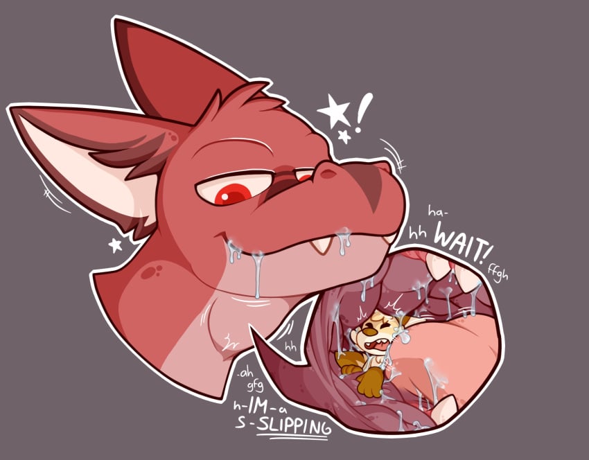 anthro big_dom_small_sub dragon flip_(flipyart) flipyart hi_res internal oral_vore size_difference tongue vore