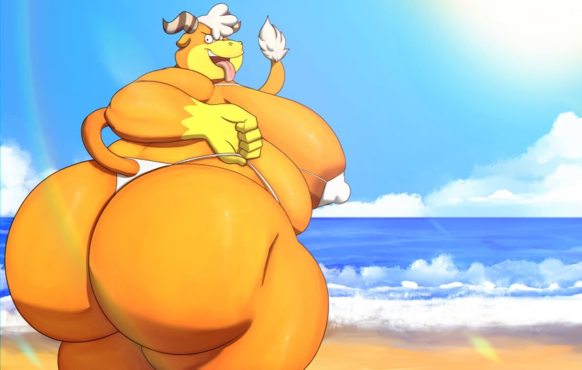 1boy angus_(alllewdup) anthro big_ass big_breasts bull busty_boy choberottie fat femboy feminine_body furry huge_ass huge_breasts male male_boobs male_breasts male_only male_tits male_with_breasts overweight solo voluptuous_male