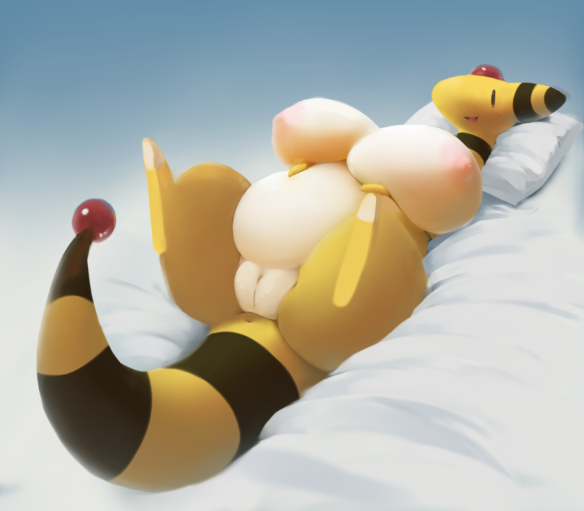 1girls 2019 ampharos ass big_belly breasts chubby female female_only feral furry huge_ass huge_breasts nintendo nipples nude overweight overweight_female pink_nipples pokemon pokemon_(species) pokemon_gsc pussy solo somnamg tail thick_thighs wide_hips