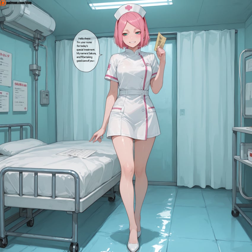 ai_generated comics futanari hospital nurse sakura_haruno