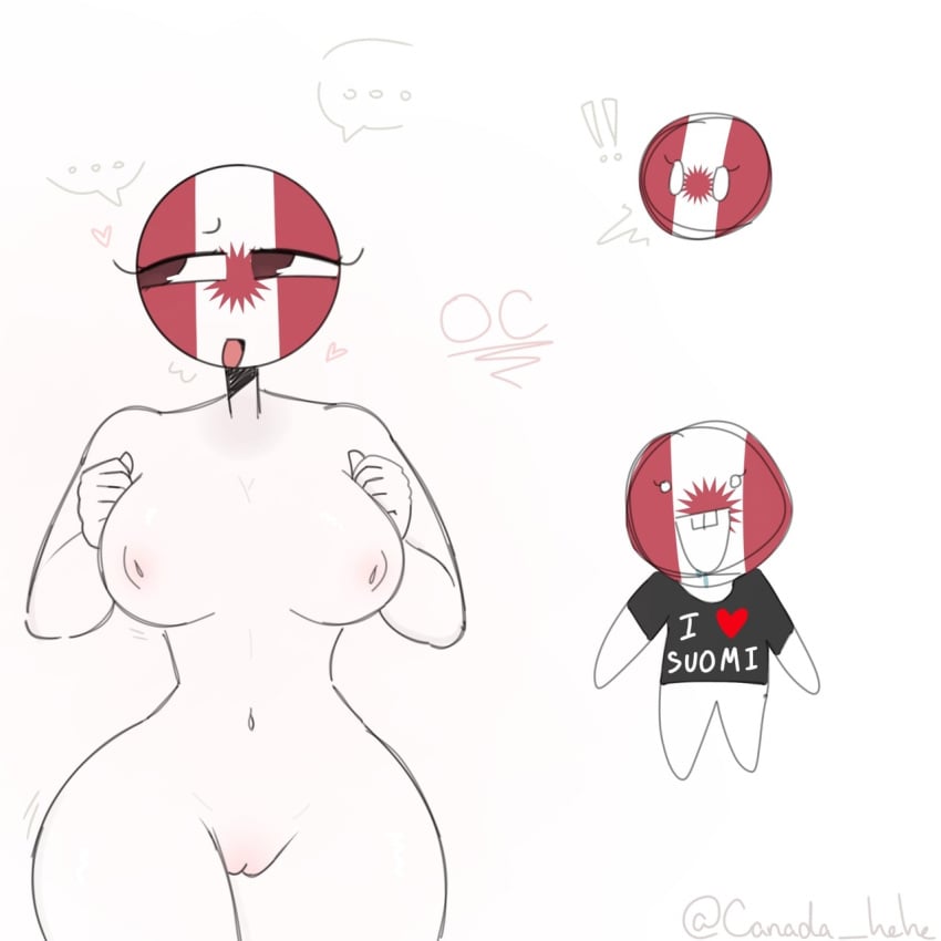 1girls big_breasts blushing_pussy brown_eyes countryballs countryhumans countryhumans_girl countryhumans_oc cute_face female female_only happy i_love_you nipples nude nude_female peru_(countryhumans) polandball pussy pussy_blush xx.canada.xx