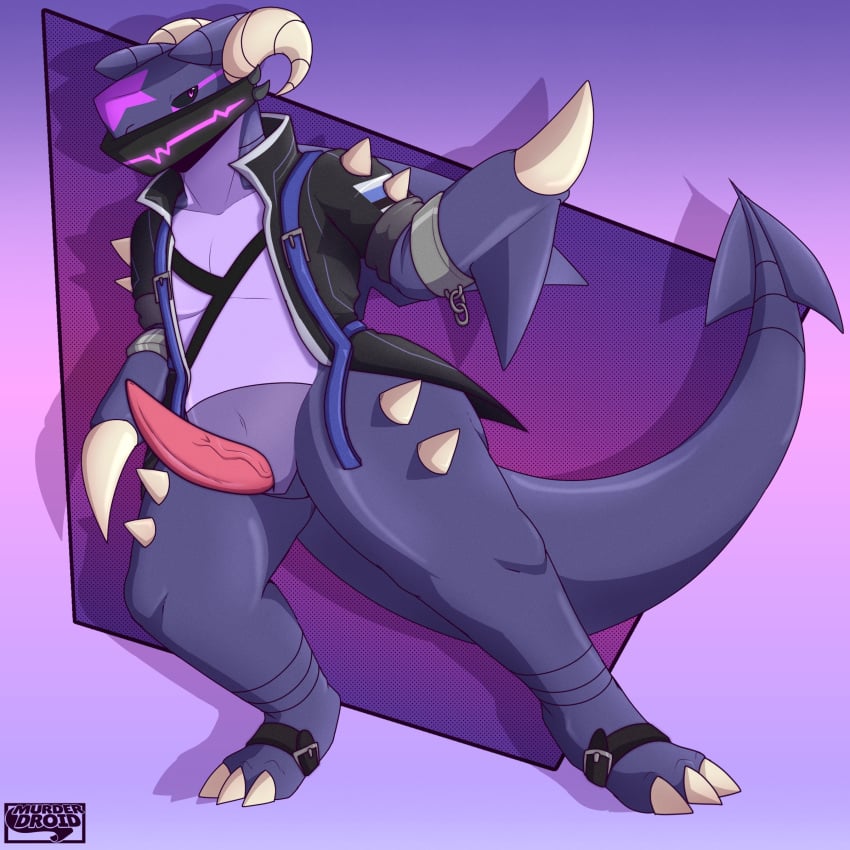 absurd_res fan_character garchomp generation_4_pokemon hi_res male male/male murderdroid_(artist) nintendo pokemon pokemon_(species) solo