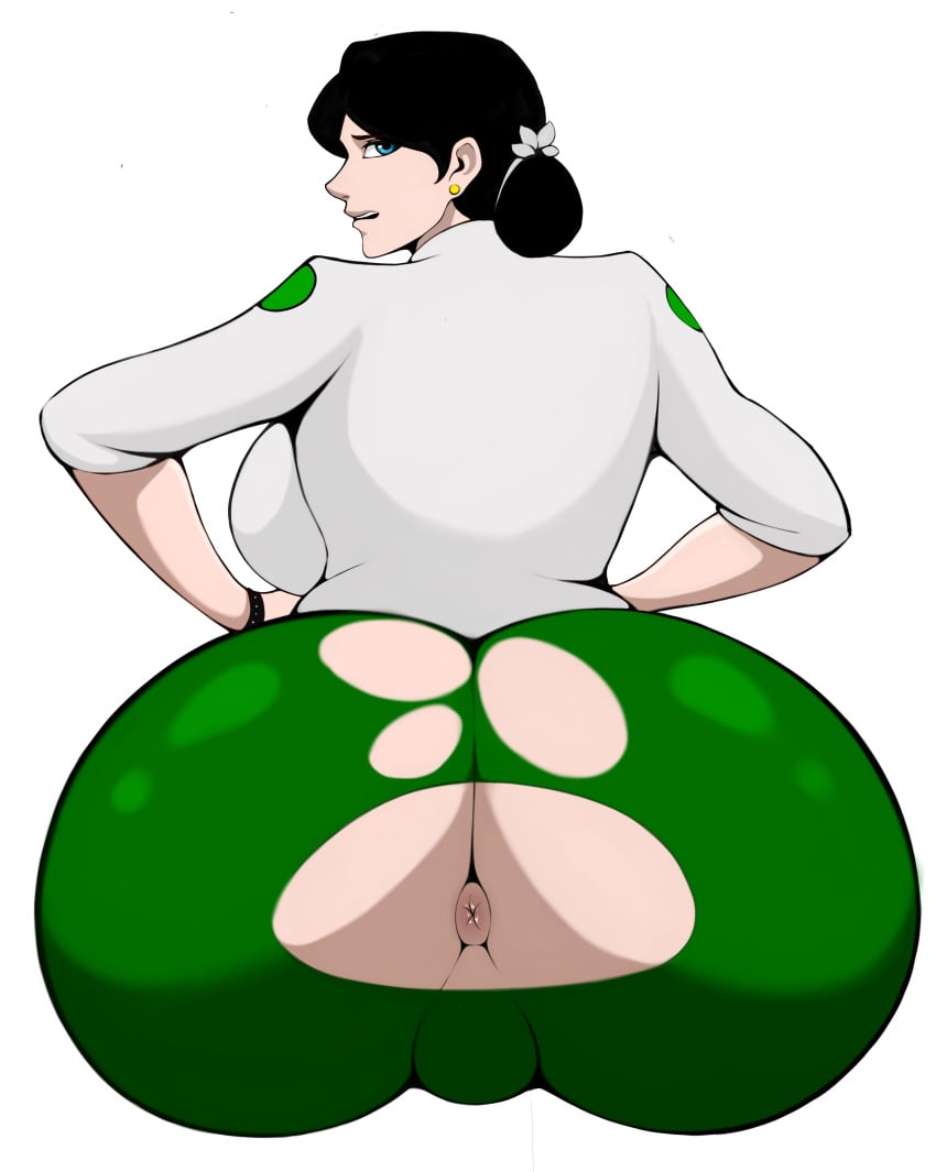 ass ass_focus big_ass big_booty big_breasts burmese_teacher closed_eyes english_text female hi_res htetlin milf myanmar myanmar_(burma) myanmar_teacher nice_ass oc original_character ripped_clothing solo uniform_top