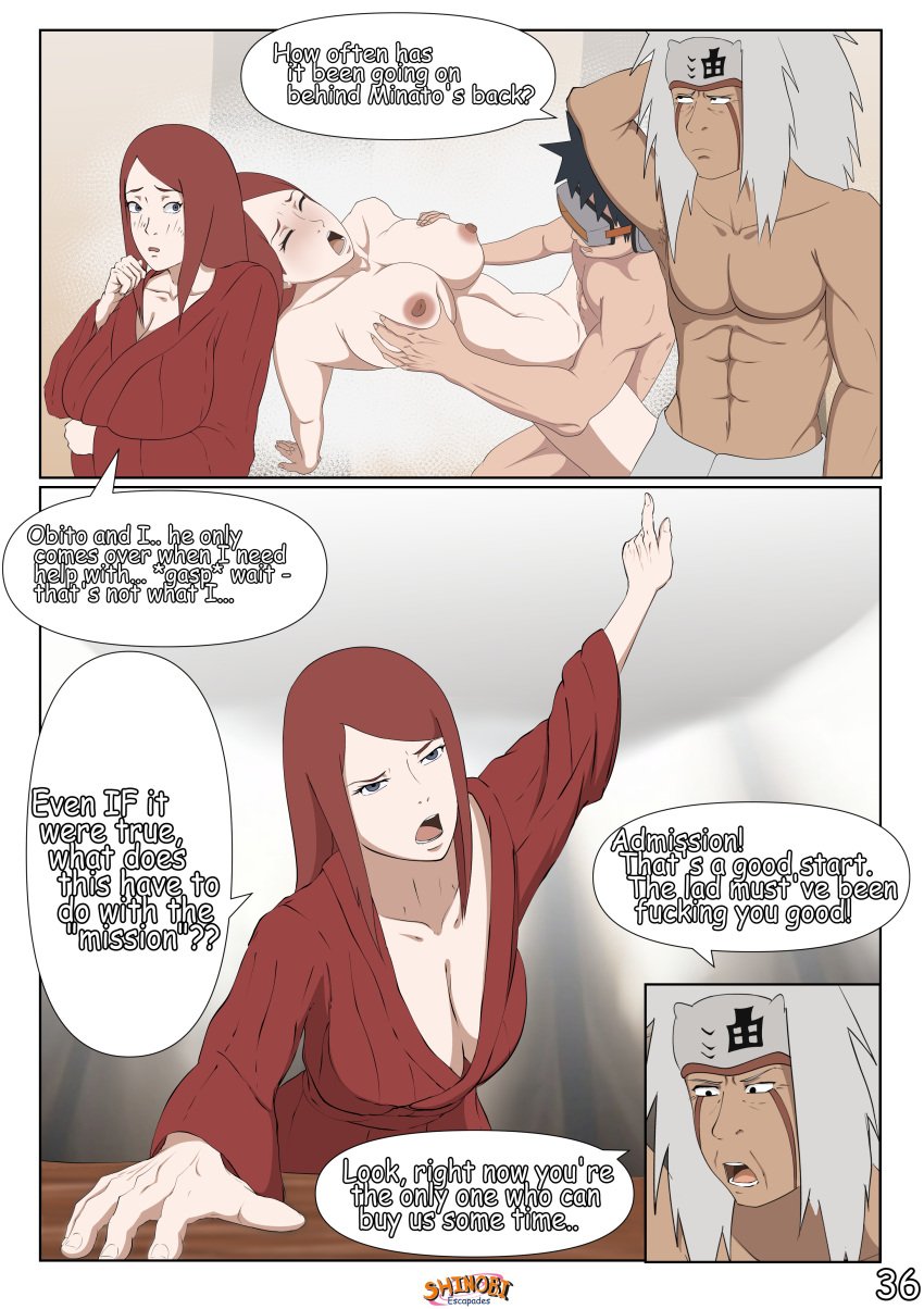 2024 abs age_difference arm_support aroused aroused_female ass big_breasts breast_grab breasts breasts_bigger_than_torso cheating_(relationship) cheating_wife comic comic_page completely_nude_female english_text erogakure fit_female full_breasts full_color grabbing_another's_breast grabbing_breasts jiraiya kushina_uzumaki large_breasts milf missionary_position moaning moaning_in_pleasure naruto naruto_(series) naruto_shippuden nude_female older_female_and_younger_boy open_legs page_36 page_number pixiv sex slim_torso toned_female uchiha_obito uzumaki_kushina