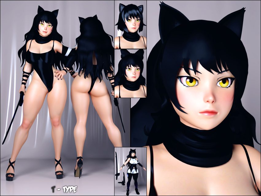 1girls 3d ass big_ass big_breasts blake_belladonna breasts bust busty chest curvaceous curvy curvy_figure faunus female female_focus high_heels hips hourglass_figure huge_ass huge_breasts humanoid large_ass large_breasts legs light-skinned_female light_skin mature mature_female platform_heels rooster_teeth rwby slim_waist thick thick_hips thick_legs thick_thighs thighs urqqurqq voluptuous waist wide_hips