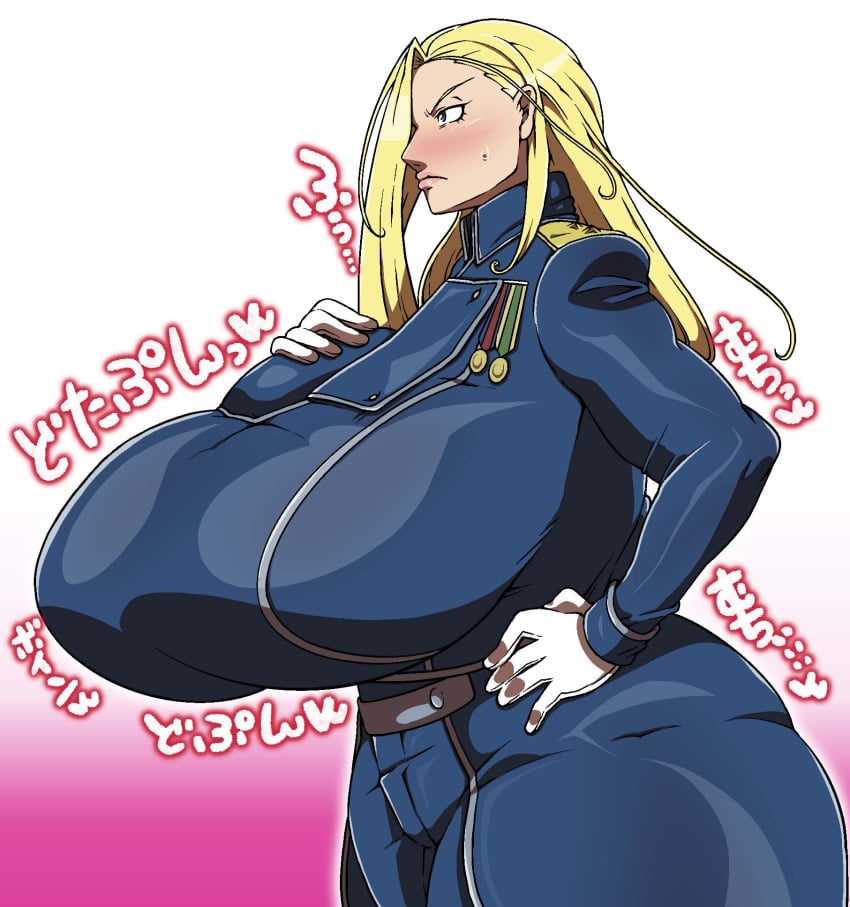 big_breasts blonde_female blonde_hair breasts fullmetal_alchemist huge_breasts large_breasts olivier_mira_armstrong r19r19r19r tagme