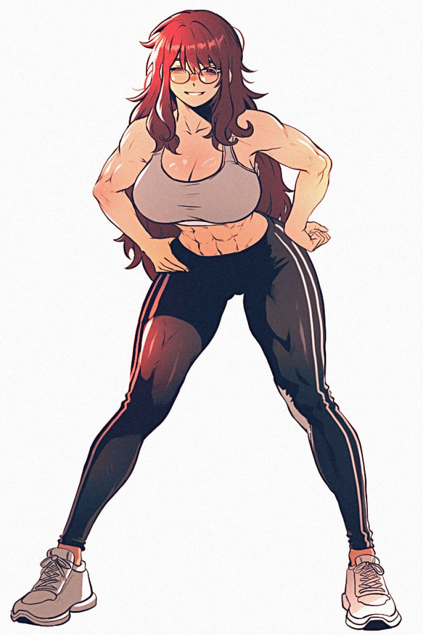 athletic_female fit_female glasses muscular_female spoiledmuffin tagme