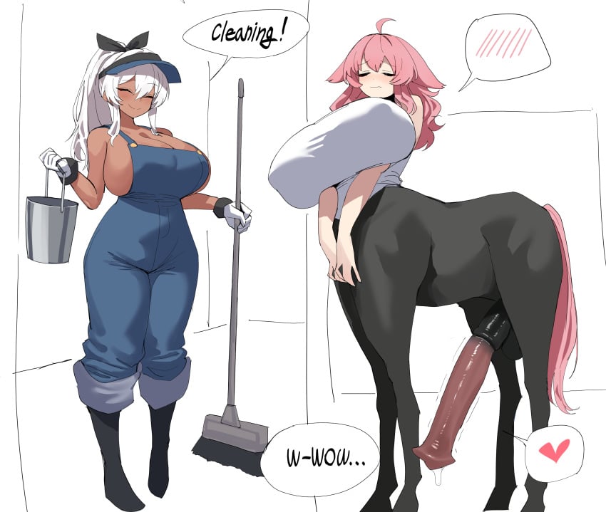 1futa 1girls 2025 2d 2d_(artwork) 2d_artwork absurd_res absurdres animal_genitalia animal_humanoid animal_penis big_breasts big_cock big_penis breasts breasts_bigger_than_head centaur centauress cum dark-skinned_female dark_skin duo erect_penis erection female futa_on_female futanari gigantic_cock gigantic_penis hi_res highres horse horse_penis horseballs horsecock horsecock_futanari huge_breasts huge_cock huge_cock large_breasts large_cock large_penis massive_cock massive_penis medium_hair monster_cock monster_girl original original_character ponytail red_eyes tied_hair visor visor_cap white_hair xipa