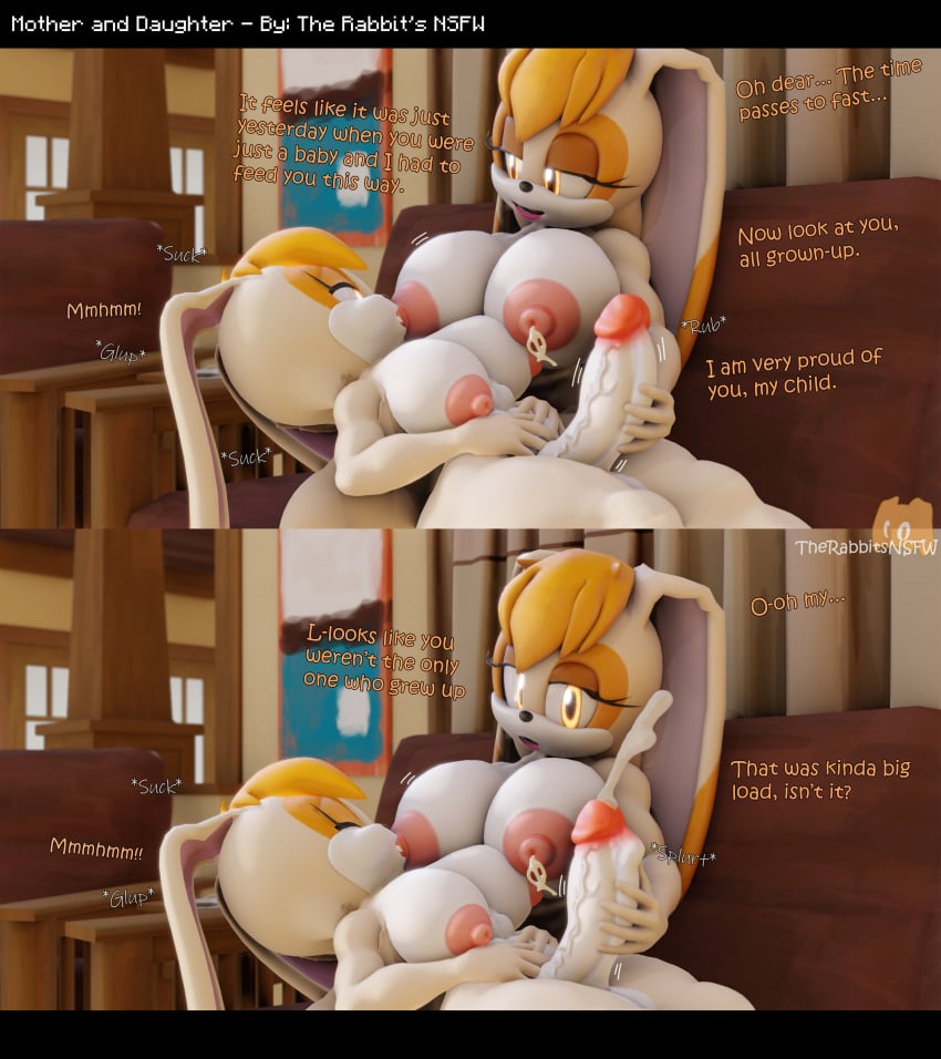 3d 3d_(artwork) 3d_model breastfeeding cream_the_rabbit cum cumshot futa_on_female futanari handjob incest sonic_(series) sonic_the_hedgehog_(series) tagme therabbitsnsfw vanilla_the_rabbit