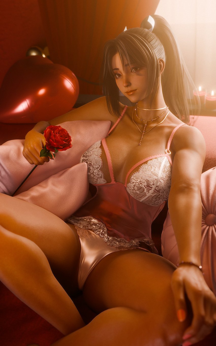 3d dead_or_alive fatal_fury king_of_fighters lingerie mai_shiranui ria-neearts street_fighter_v tagme