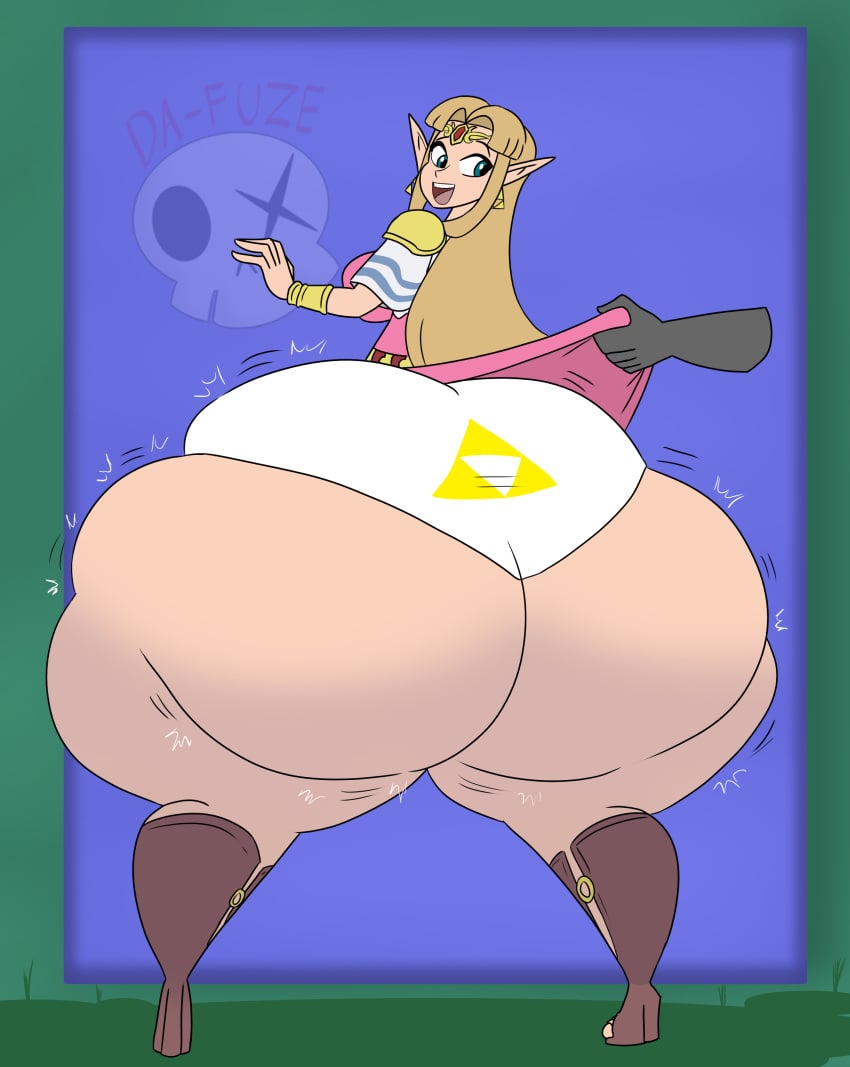 1girls ass ass_cleavage big_ass big_butt blonde_hair blue_eyes bottom_heavy bubble_ass bubble_butt da-fuze dress_lift dumptruck_ass fat_ass fat_butt female female_only heels huge_ass huge_butt hylian hylian_ears hyper hyper_ass hyper_thighs large_ass large_breasts large_butt light-skinned_female light_skin long_ears long_hair looking_back panties princess_zelda shoulder_armor the_legend_of_zelda the_legend_of_zelda:_a_link_between_worlds the_legend_of_zelda:_a_link_to_the_past thick_ass thick_thighs tiara tight_pants triforce_earrings triforce_mark triforce_panties wide_hips zelda_(a_link_between_worlds)