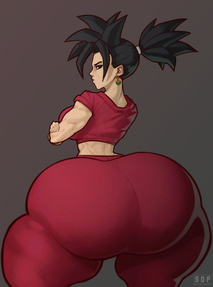 1girls arms_crossed arms_crossed_under_breasts ass ass_bigger_than_head ass_bigger_than_torso big_ass black_hair bottom_heavy bubble_butt clothing dat_ass dragon_ball dragon_ball_super ear_piercing earrings fat_ass female female_only female_saiyan fusion huge_ass ignantastro kefla large_ass looking_at_viewer looking_back massive_ass pants pawg piercing potara_earrings saiyan shirt solo stardustpapi thick_ass thick_thighs thunder_thighs wide_hips