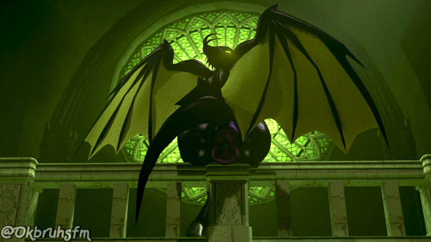 1futa 3d 3d_(artwork) anthro anthro_only anus ass balls big_butt digital_media_(artwork) disney dragon futa_only futanari glowing glowing_eyes green_eyes gynomorph hi_res intersex looking_back maleficent maleficent_(disney) maleficent_dragon ok_bruh puffy_anus scalie sitting sleeping_beauty_(1959_film) solo source_filmmaker_(artwork) tail wings