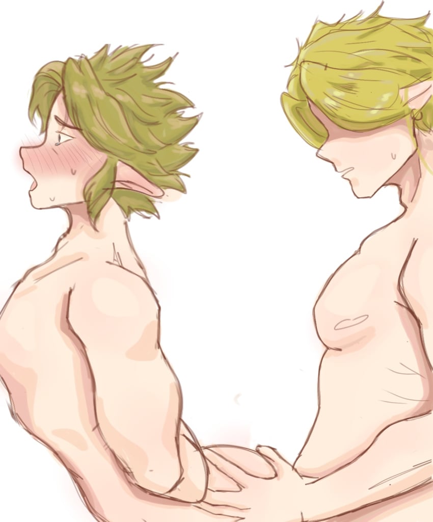 elf elf_male gay link link_(ocarina_of_time) link_(twilight_princess) linkcest ocarina_of_time selfcest the_legend_of_zelda twilight_princess