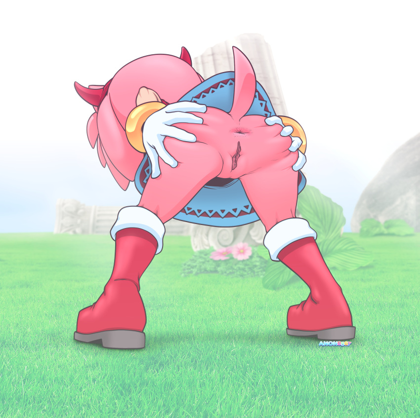 1girls amy_rose anon0567 anthro anus devil_horns female hedgehog looking_away mobian_(species) pink_fur pink_hair presenting presenting_hindquarters pussy rodent solo sonic_(series) sonic_the_hedgehog_(series) spreading_butt_cheeks spreading_cheeks