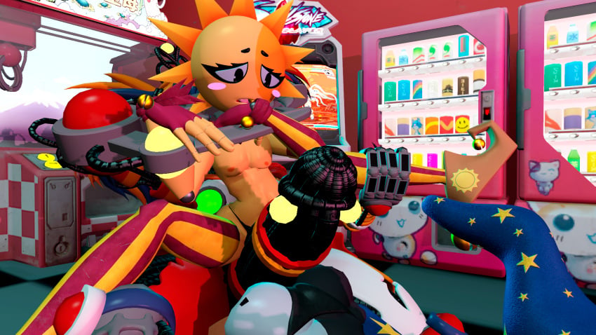 1futa 2boys 3d 3d_(artwork) daycare_attendant_(fnaf) femboy five_nights_at_freddy's five_nights_at_freddy's:_security_breach fnaf futa/male futa_on_femboy futa_on_male futanari genderbend genderswap genderswap_(mtf) giant_futanari miarbi_(artist) moondrop rape scrap_baby scrap_baby_(fnaf) sfm sundrop